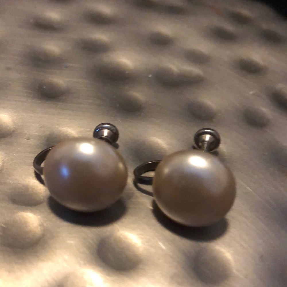3 for $10 Faux Pearl Screw Earrings